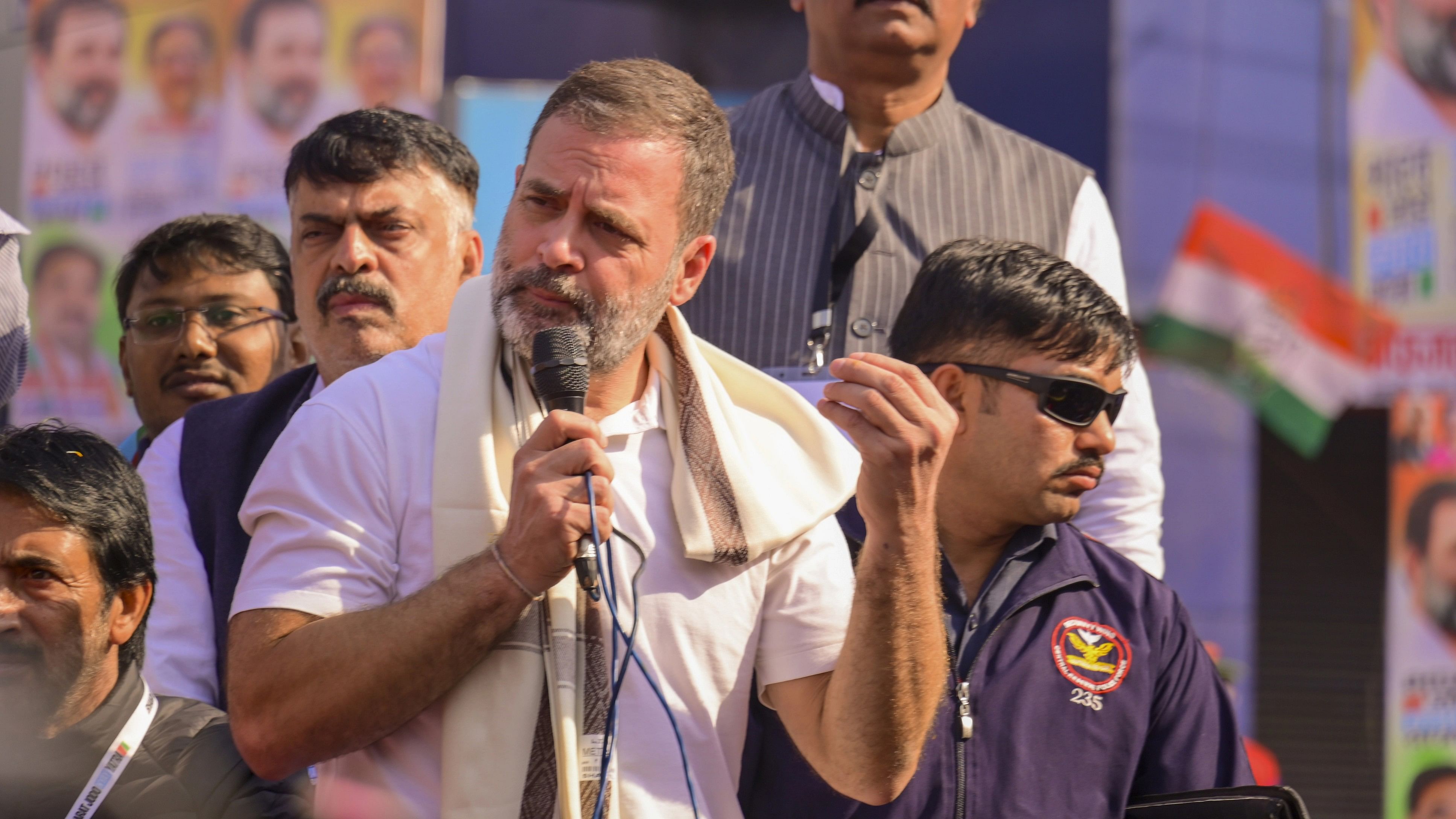 <div class="paragraphs"><p>Congress leader Rahul Gandhi during the 'Bharat Jodo Nyay Yatra'.</p></div>