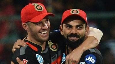 <div class="paragraphs"><p>Cricket players&nbsp;A B de Villiers and Virat Kohli.&nbsp;</p></div>