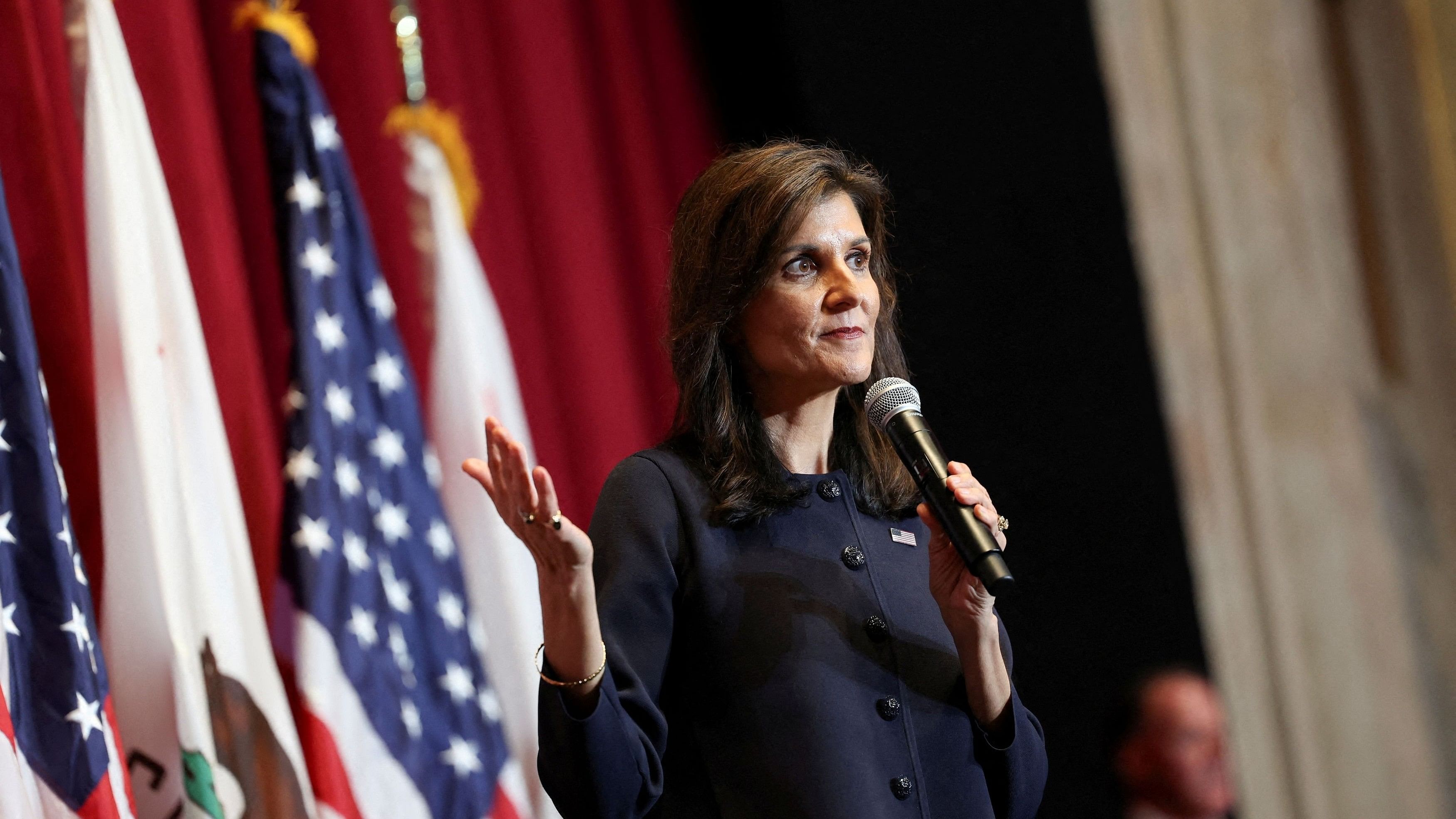 <div class="paragraphs"><p>Republican presidential candidate and former US Ambassador to the United Nations Nikki Haley </p></div>