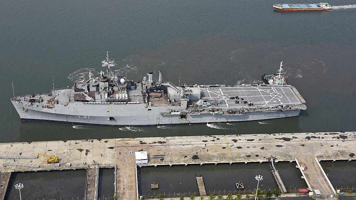 <div class="paragraphs"><p>File photo of Indian Navy Ship INS Jalashwa at Kochi harbour. (Representative image)</p></div>