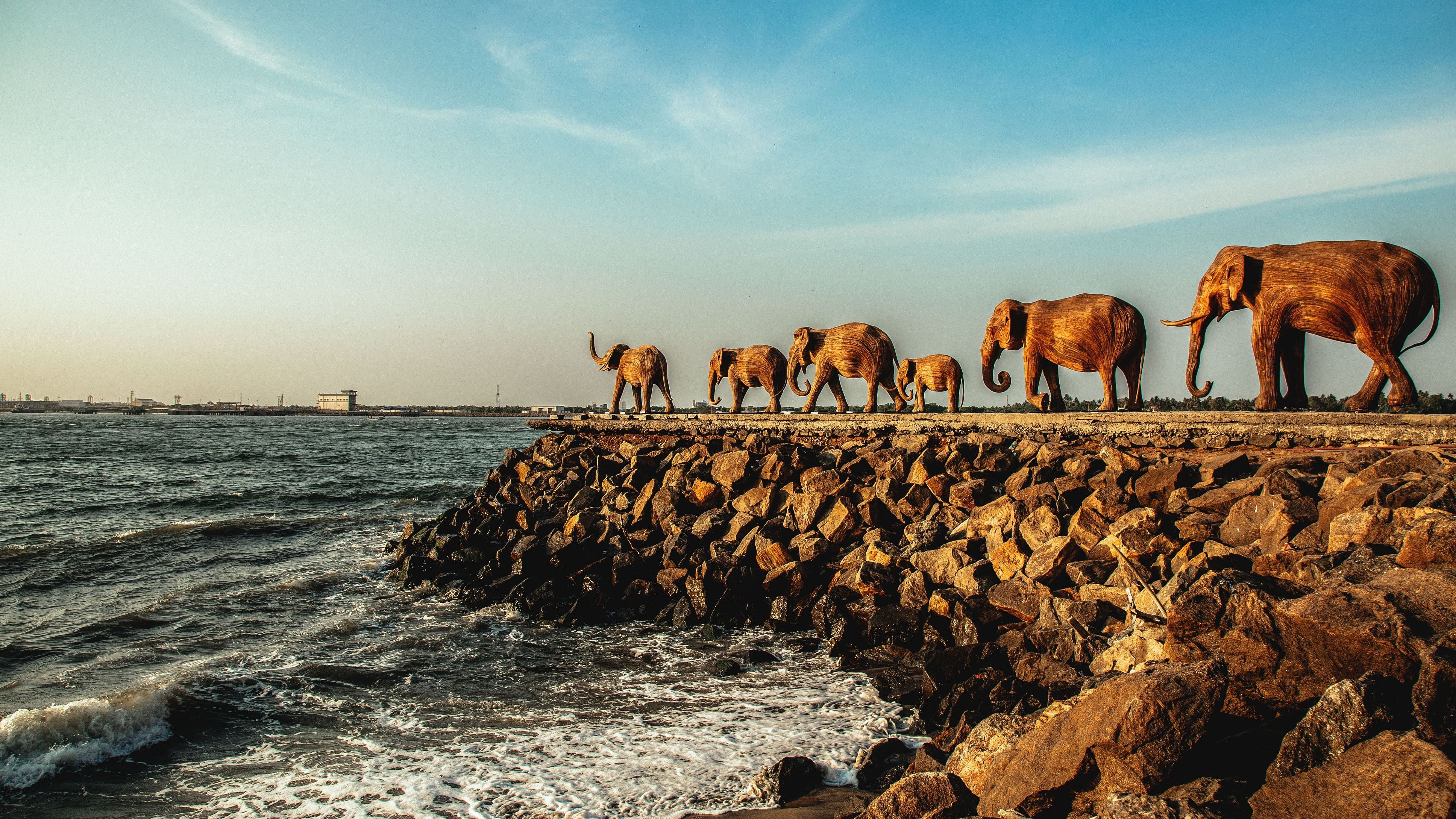 <div class="paragraphs"><p>The first show of ‘Coexistence: The Great Elephant Migration’ was held by the Arabian Sea in Fort Kochi, Kerala, in 2019. </p></div>
