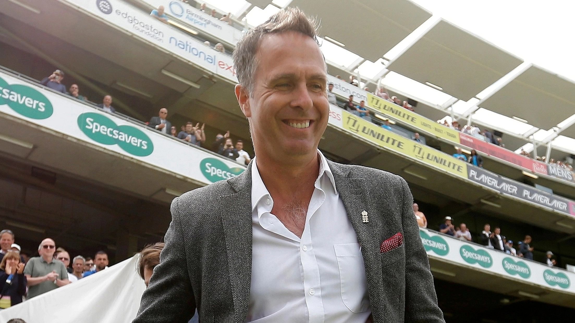 <div class="paragraphs"><p>A file photo of former England cricketer Michael Vaughan during a break in 2019.</p></div>