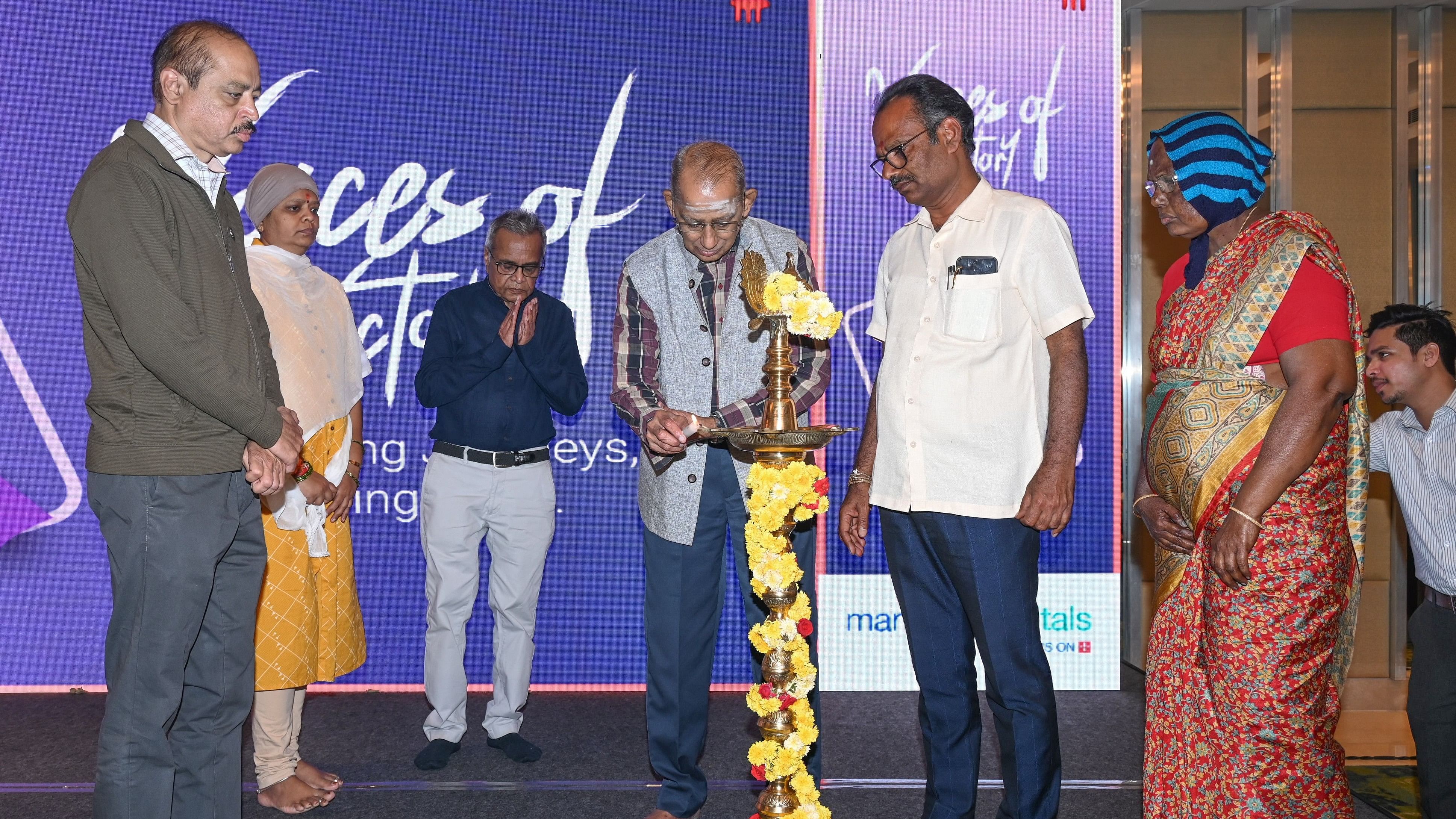 <div class="paragraphs"><p>Cancer survivors participate in the ‘Voices of Victory’ event, organised by Manipal Hospitals, in Bengaluru on the occasion of World Cancer Day. </p></div>