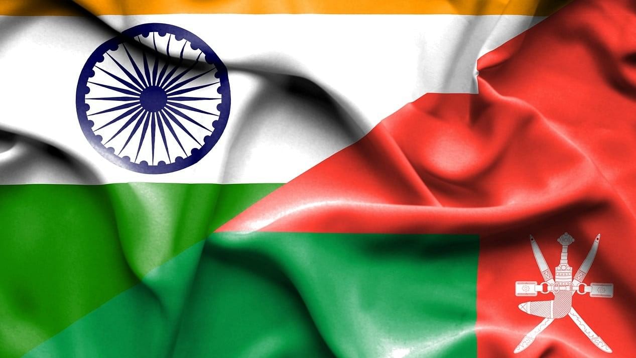 <div class="paragraphs"><p>The flags of India and Oman.</p></div>