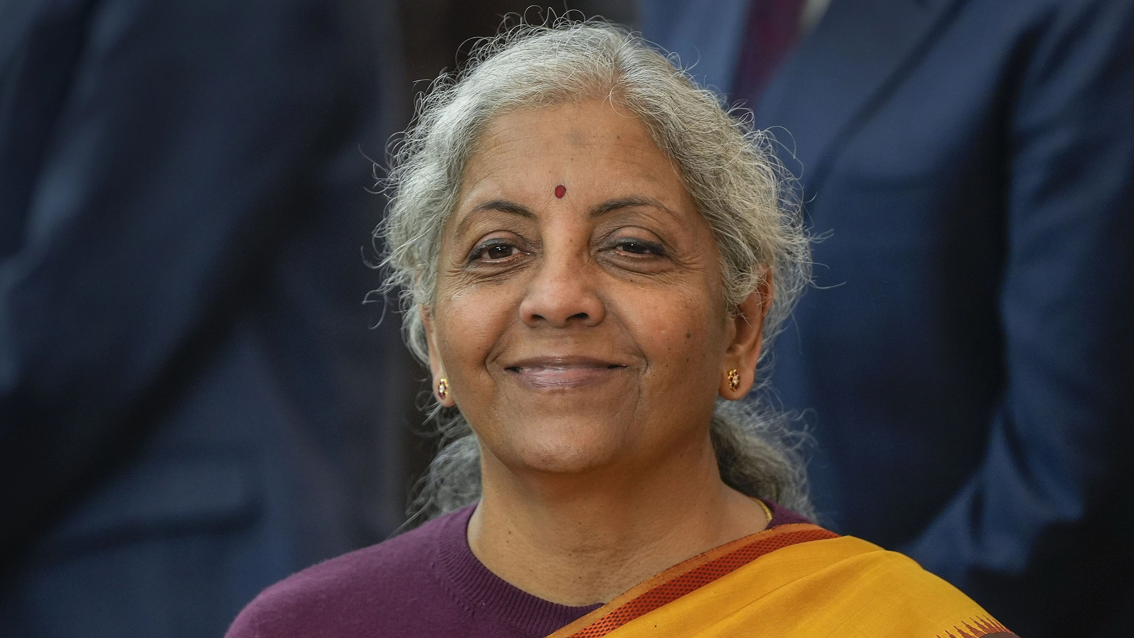 <div class="paragraphs"><p>Union Finance Minister Nirmala Sitharaman a day before presentation of the Interim Budget 2024, at her North Block office in New Delhi, Wednesday, Jan. 31, 2024. </p></div>