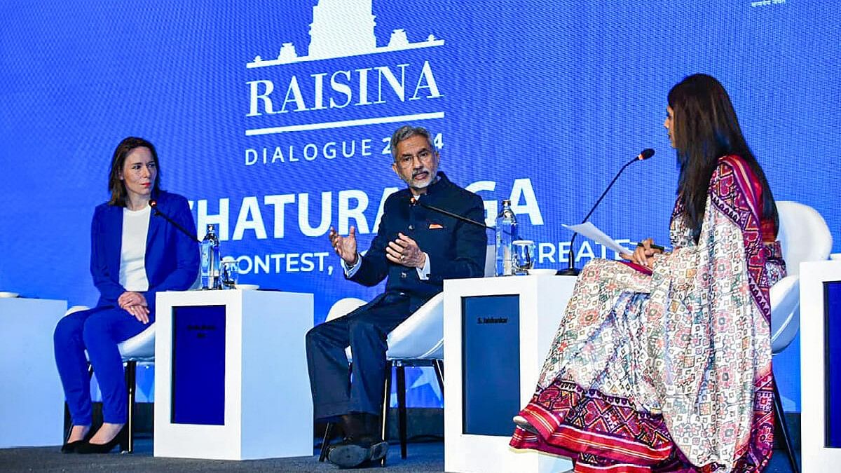 <div class="paragraphs"><p> External Affairs Minister S Jaishankar speaks  at the Raisina Dialogue, in New Delhi.</p></div>