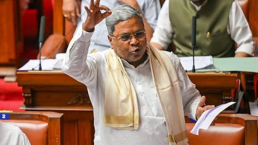 <div class="paragraphs"><p>File photo of Karnataka CM  Siddaramaiah speaking inside Karnataka Legislative Council during a session, in Bengaluru.&nbsp;</p></div>