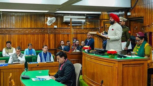 <div class="paragraphs"><p>Uttarakhand Governor Lt. General (retd) Gurmit Singh addresses the state Assembly during the Budget session, in Dehradun.</p></div>