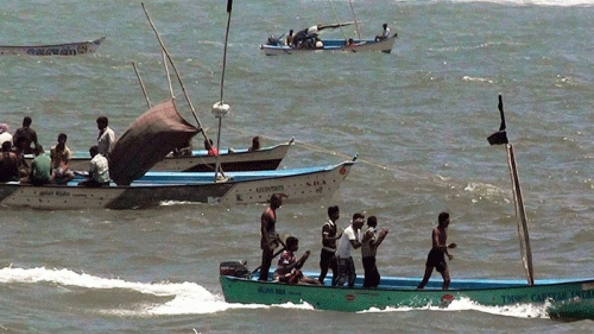 <div class="paragraphs"><p>The Sri Lankan Navy said that the&nbsp;fishermen were arrested, and their two trawlers were seized north of the Delft Island, Jaffna.</p></div>