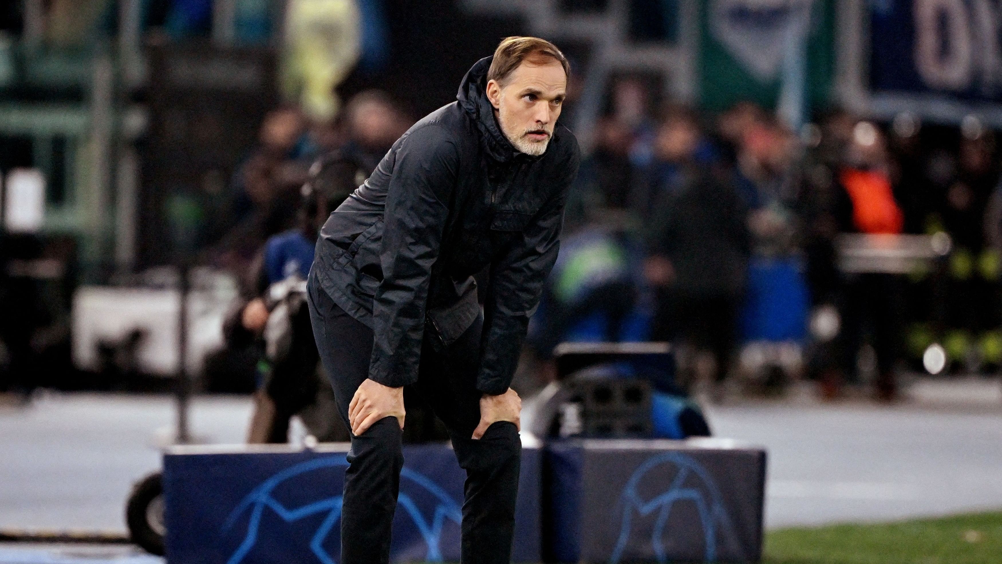 <div class="paragraphs"><p> Bayern Munich coach Thomas Tuchel marauding the touchline during Lazio v Bayern Munich</p></div>