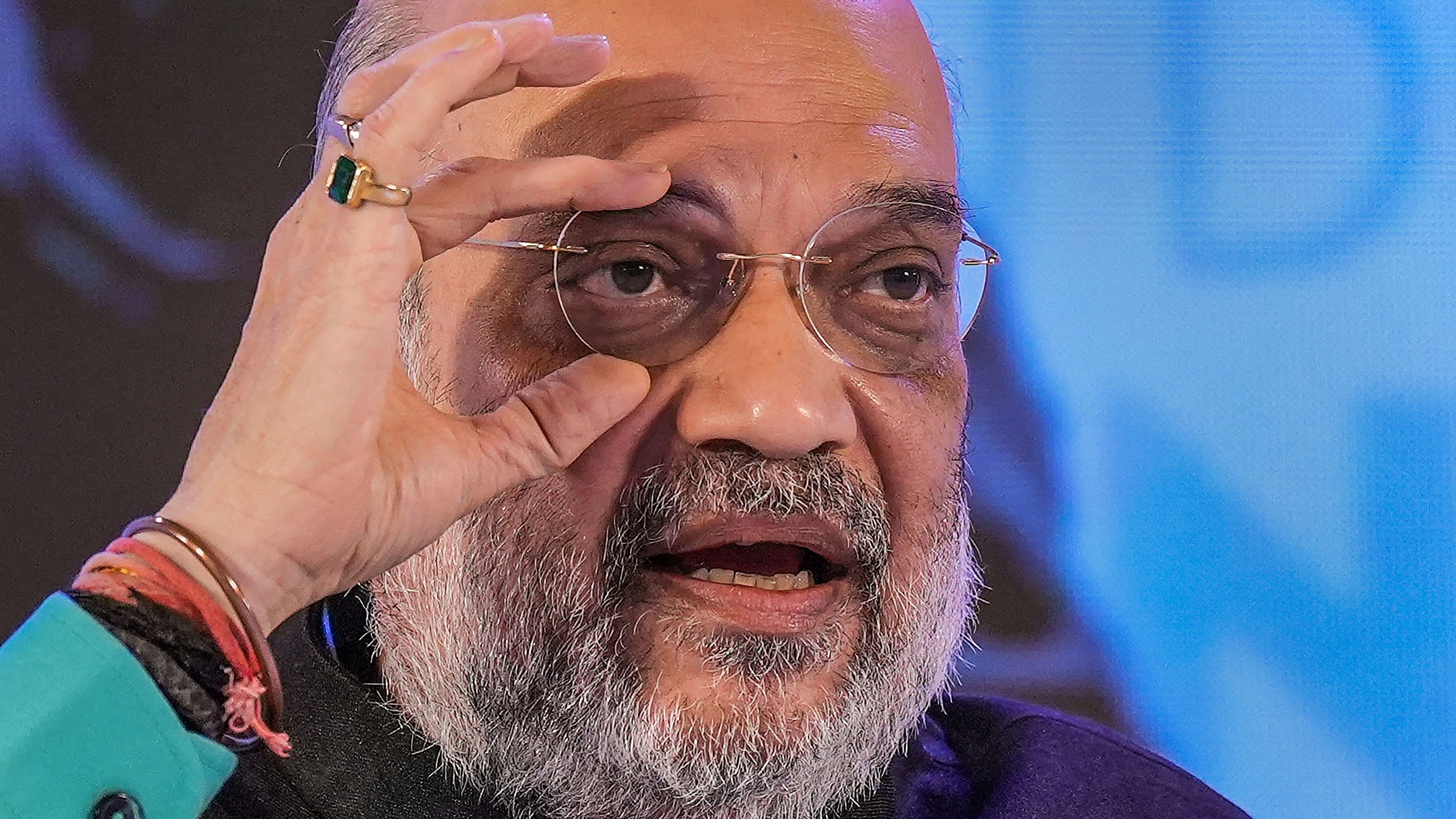 <div class="paragraphs"><p>Union Home Minister Amit Shah speaks during the ET Now Global Business Summit 2024, in New Delhi, Saturday, Feb. 10, 2024. </p></div>