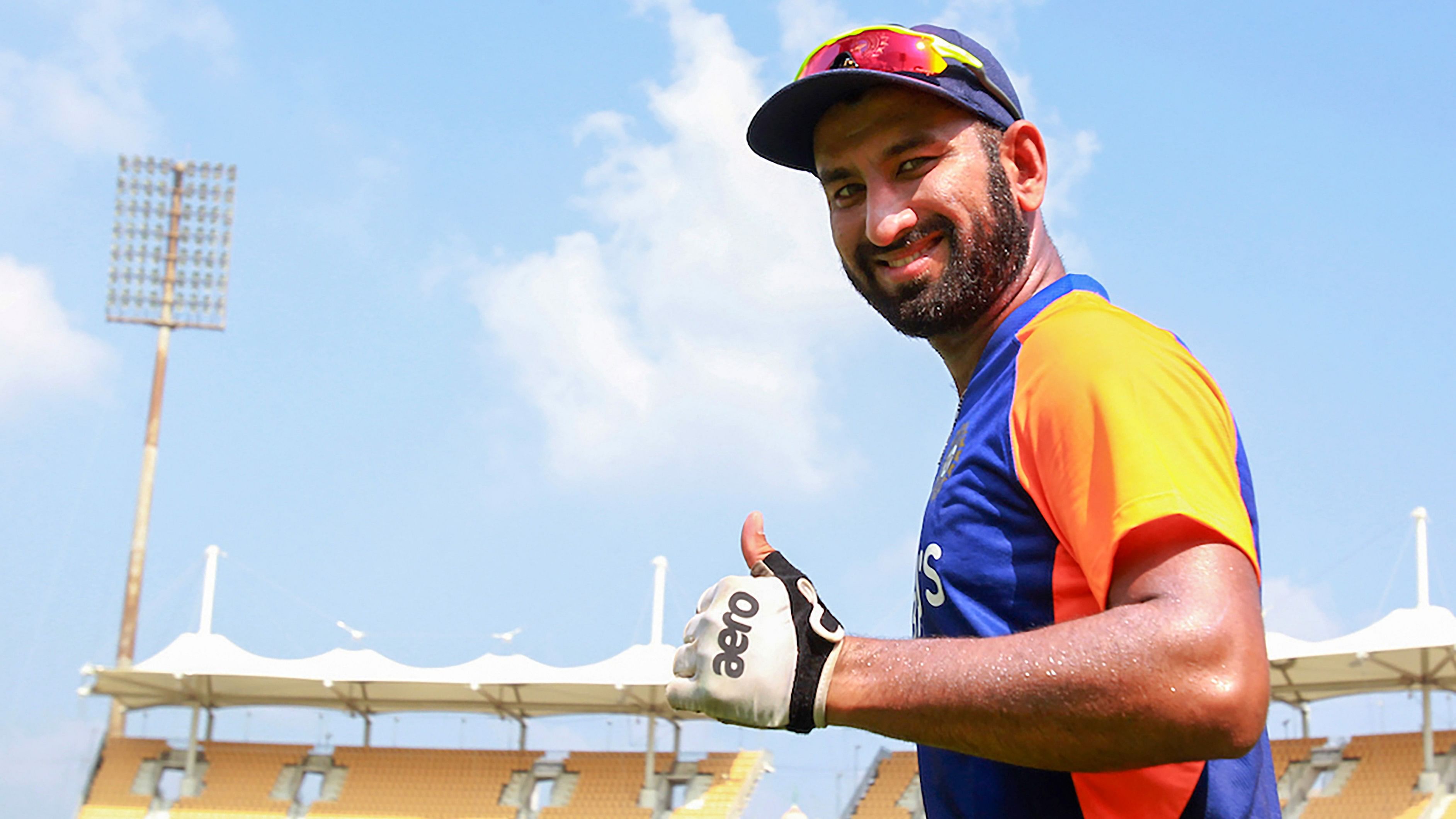 <div class="paragraphs"><p>Indian cricketer Cheteshwar Pujara during a training session at MA Chidambaram Stadium, in Chennai, Wednesday, Feb 3, 2021.</p></div>