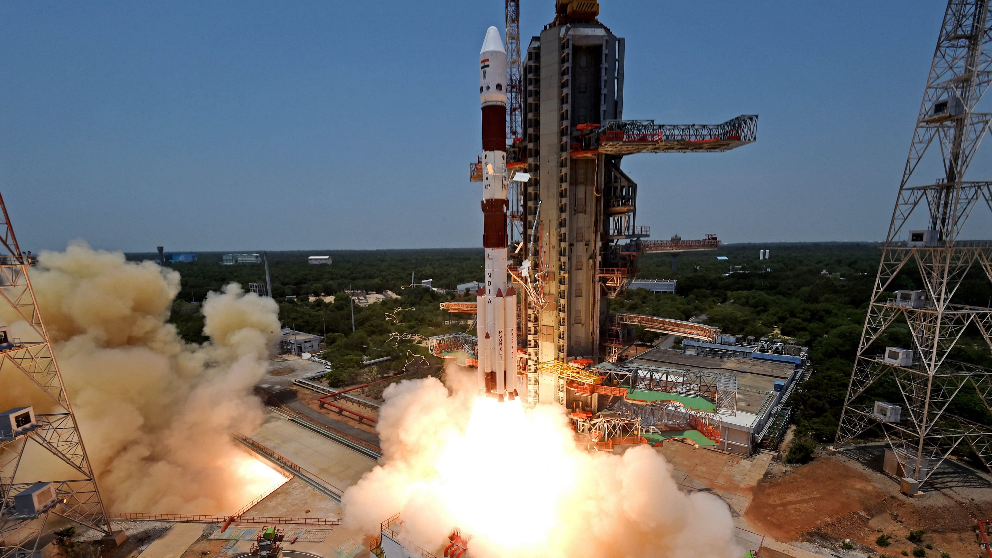 <div class="paragraphs"><p> In this file photo, ISRO's PSLV-C57 carrying Aditya-L1, India's maiden solar mission spacecraft, lifts off from the launch pad at Satish Dhawan Space Centre, in Sriharikota. </p></div>