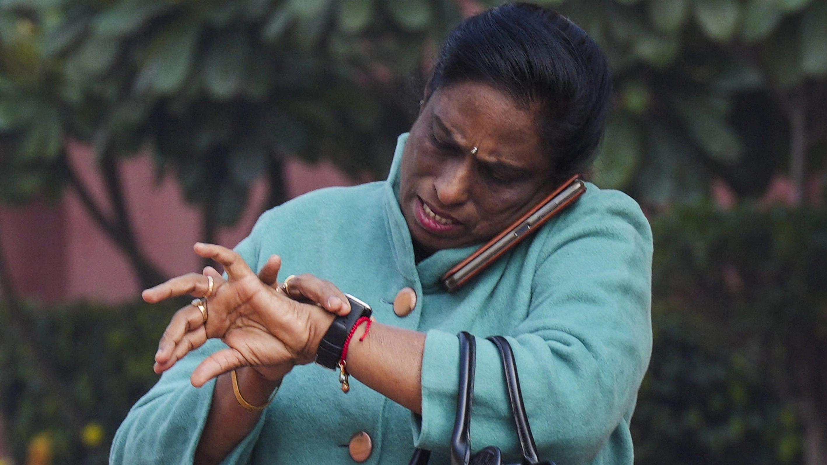 <div class="paragraphs"><p>Rajya Sabha MP P T Usha at Parliament House complex during the Budget session, in New Delhi, Friday, Feb. 2, 2024.</p></div>