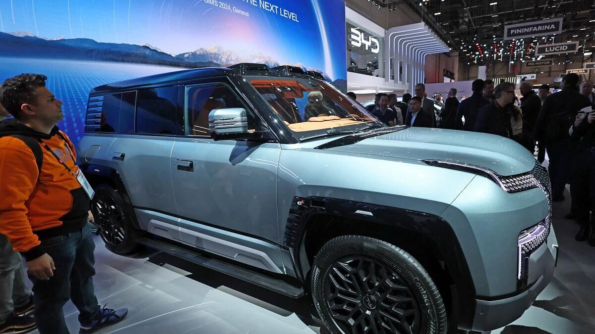 <div class="paragraphs"><p>The new Yangwang U8 car, owned by BYD, is pictured during the media day of the 91st Geneva Auto Show, in Geneva.</p></div>