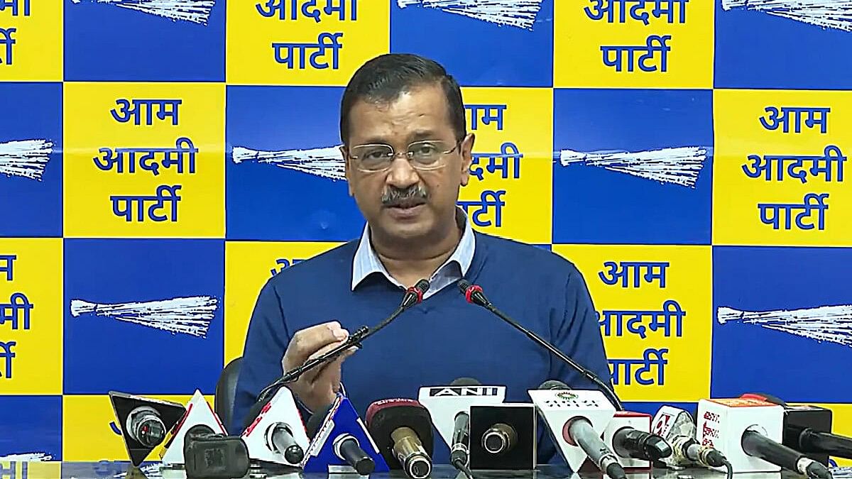 <div class="paragraphs"><p>Delhi Chief Minister Arvind&nbsp;Kejriwal addresses a press conference in New Delhi.</p></div>