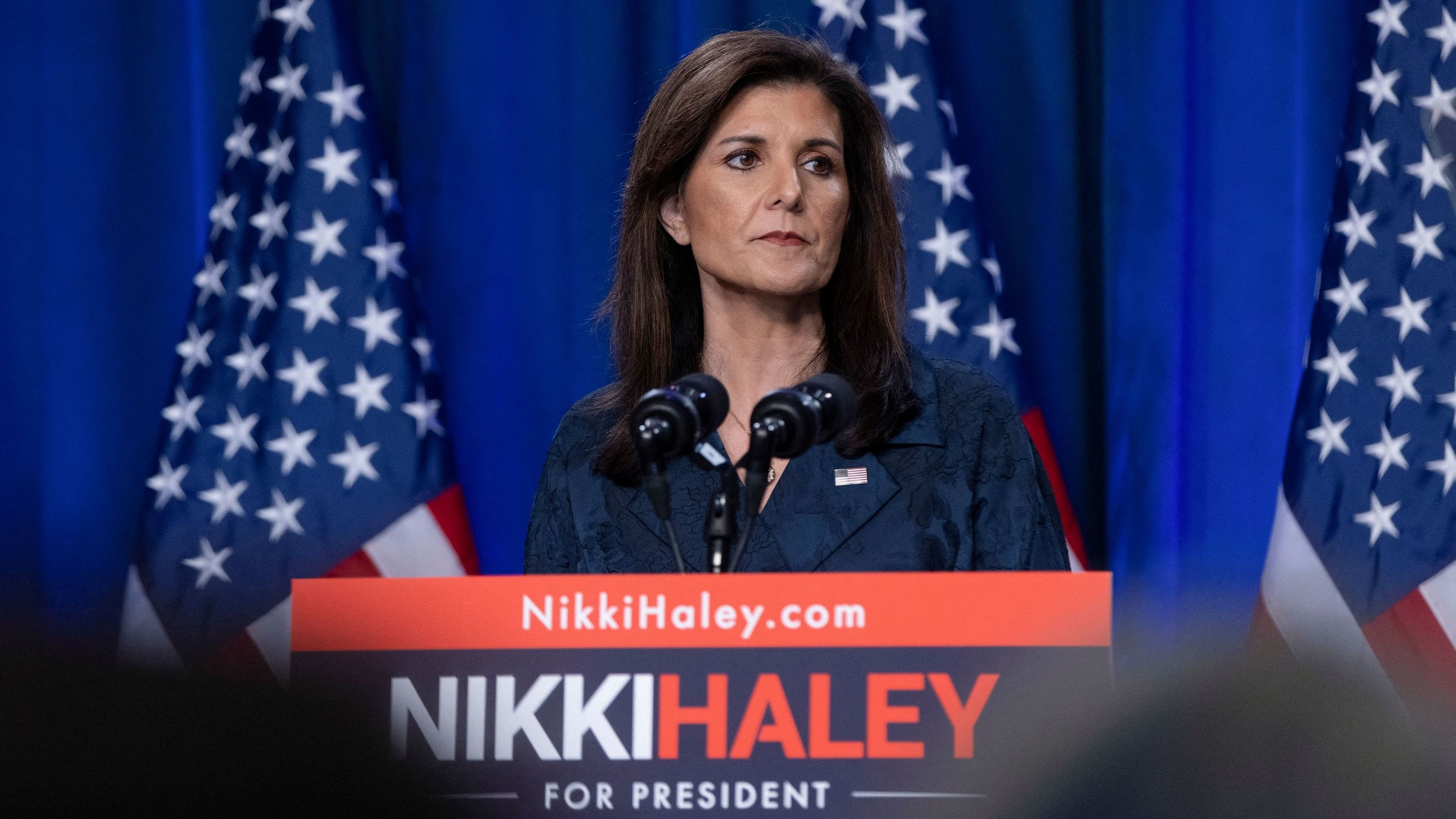 <div class="paragraphs"><p>Republican presidential candidate and former US Ambassador to the United Nations Nikki Haley.</p></div>