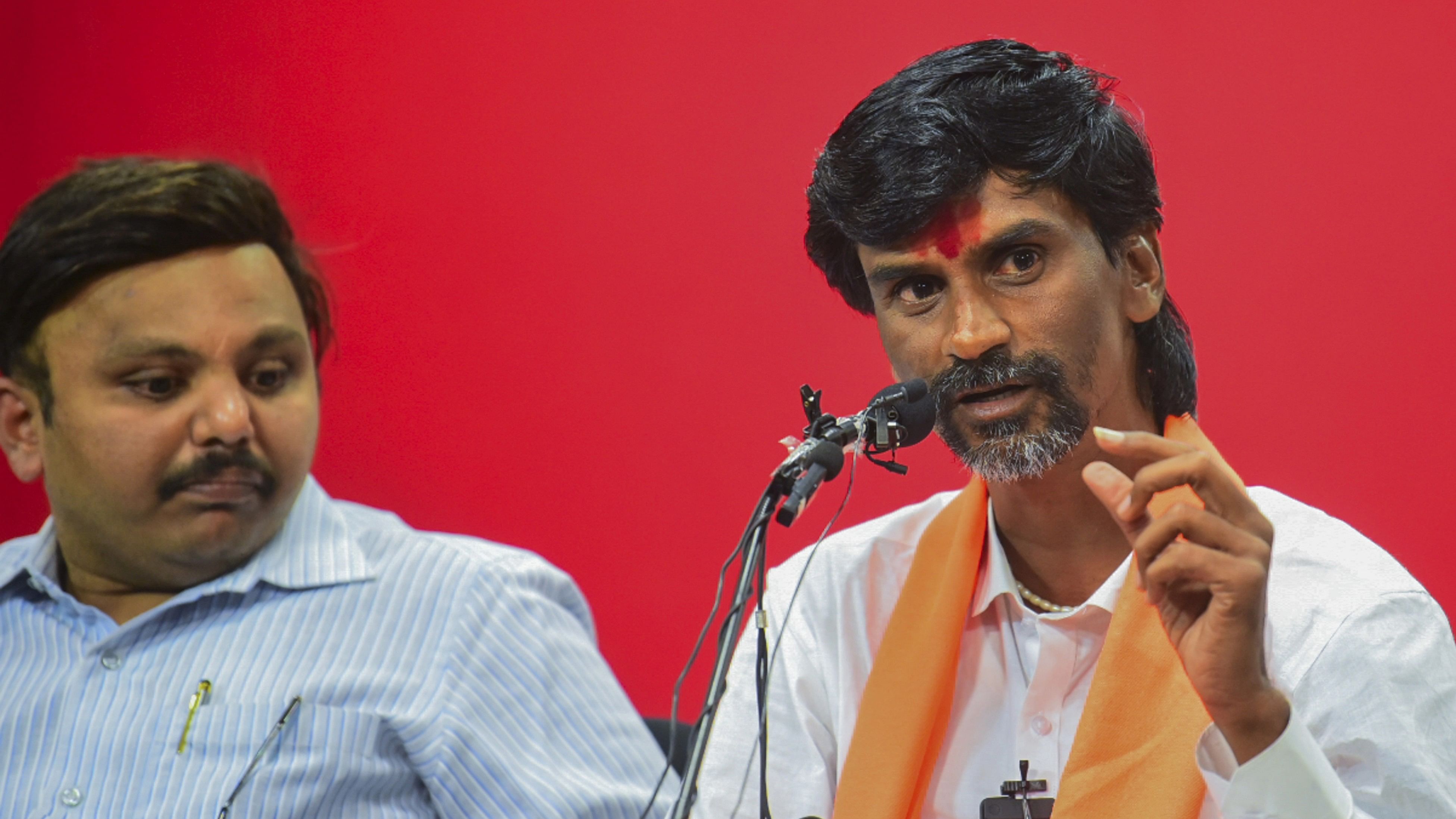 <div class="paragraphs"><p>Maratha reservation activist Manoj Jarange-Patil speaks during a programme in Pune, Wednesday, January 31, 2024. </p></div>