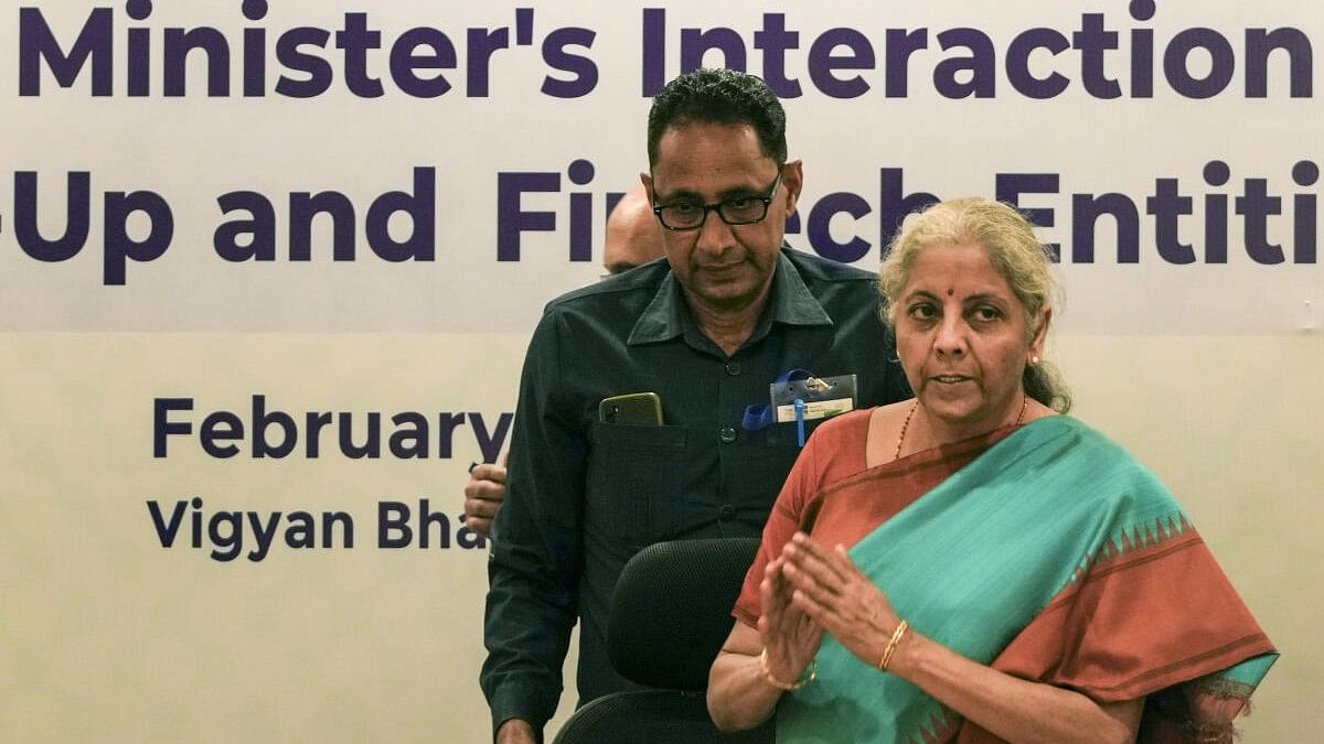 <div class="paragraphs"><p>Union Finance Minister Nirmala Sitharaman during an interaction with Start-Up and Fintech Entities, in New Delhi.&nbsp;</p></div>