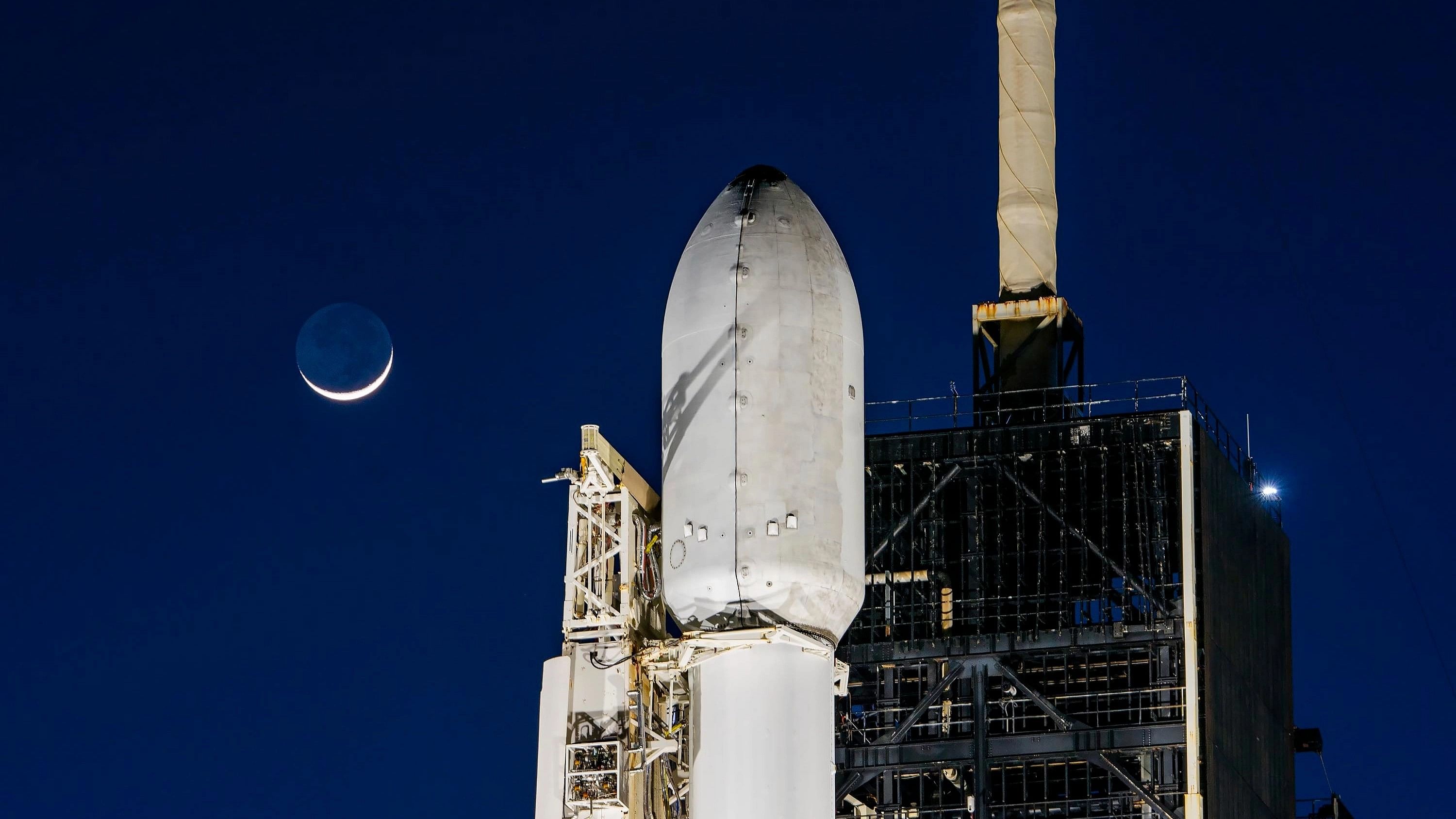 <div class="paragraphs"><p> SpaceX's Falcon 9 which will launch the Intuitive Machines IM-1 mission from Florida, on Thursday, February 15, 2024, to reach the Moon.</p></div>
