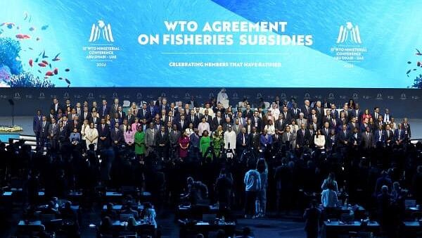 <div class="paragraphs"><p>Delegates at the 13th WTO ministerial conference in Abu Dhabi, United Arab Emirates.</p></div>