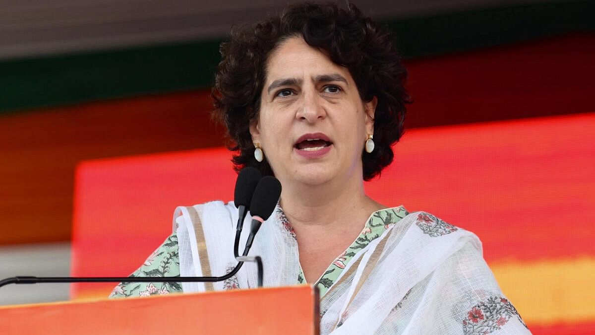 <div class="paragraphs"><p>File photo of Priyanka Gandhi Vadra at a rally in Bilaspur.&nbsp;</p></div>