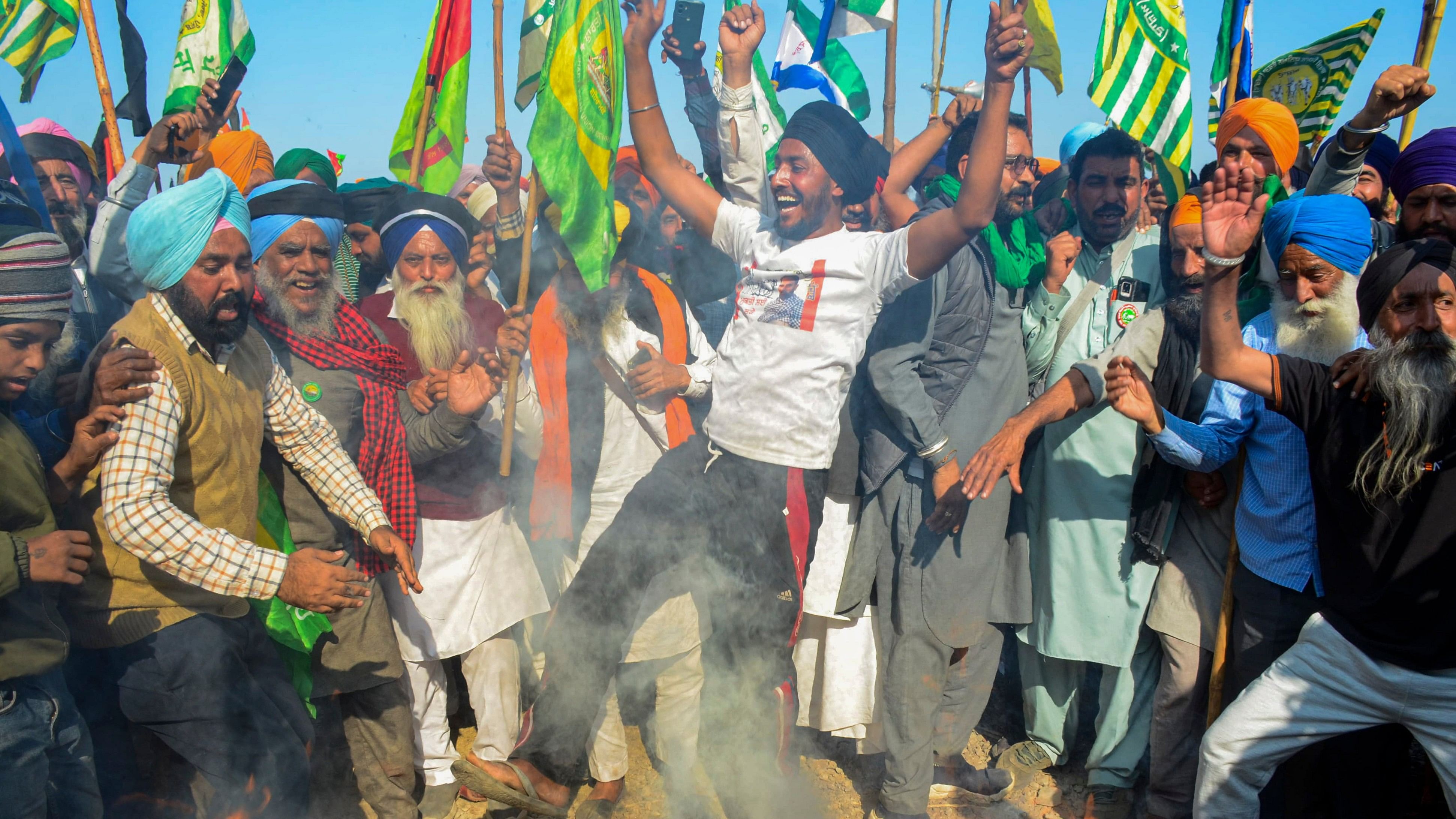 <div class="paragraphs"><p>Farmers' protest at Shambhu border.</p></div>