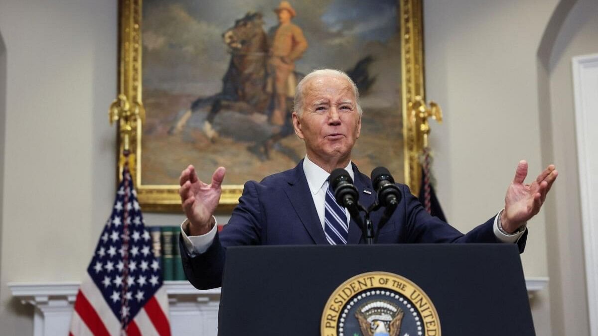 <div class="paragraphs"><p>U.S. President Joe Biden speaks after it was reported Alexei Navalny, Russian President Vladimir Putin's most formidable domestic opponent, fell unconscious and died at the "Polar Wolf" Arctic penal colony where he was serving a three-decade jail term</p></div>