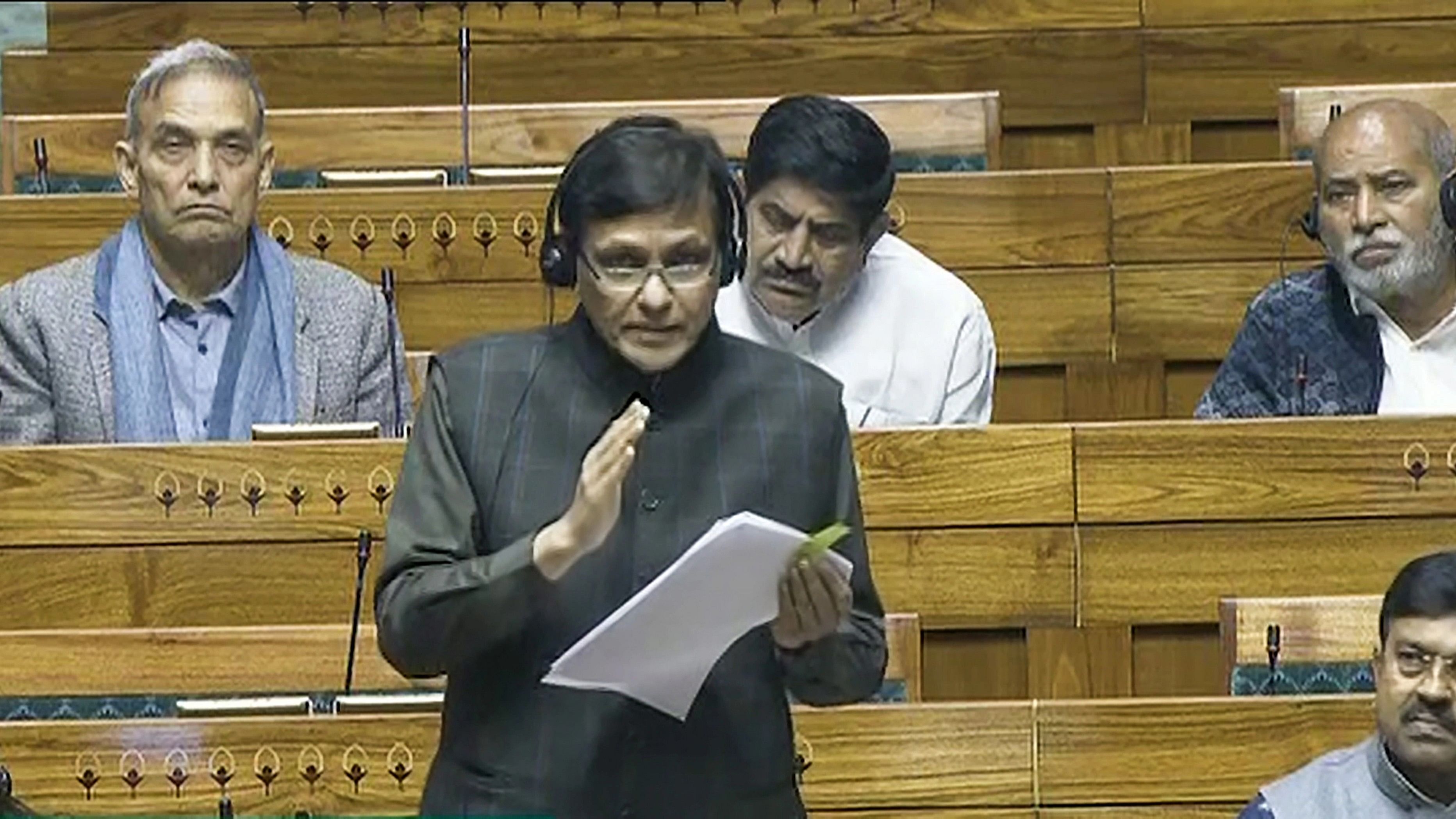 <div class="paragraphs"><p> Union Minister of State for Home Nityanand Rai speaks in the Lok Sabha during the Budget session of Parliament, in New Delhi, on&nbsp; Tuesday, Feb. 6, 2024.</p></div>