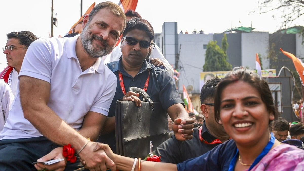 <div class="paragraphs"><p>Congress leader Rahul Gandhi during the Bharat Jodo Nyay Yatra</p></div>