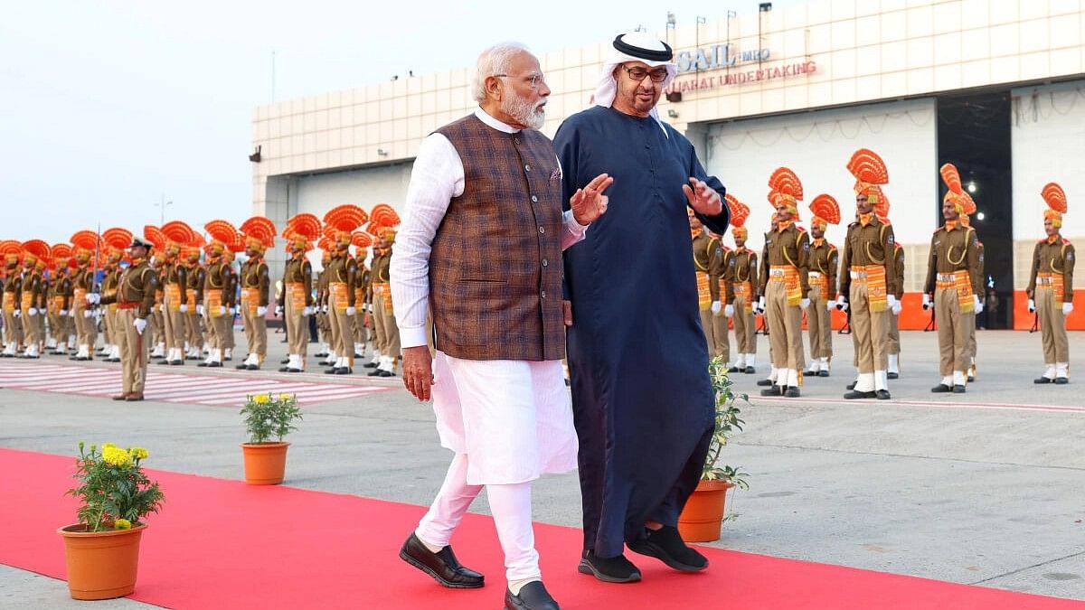 <div class="paragraphs"><p>PM Modi will be meeting Mohamed bin Zayed in Abu Dhabi soon after  his arrival today.</p></div>