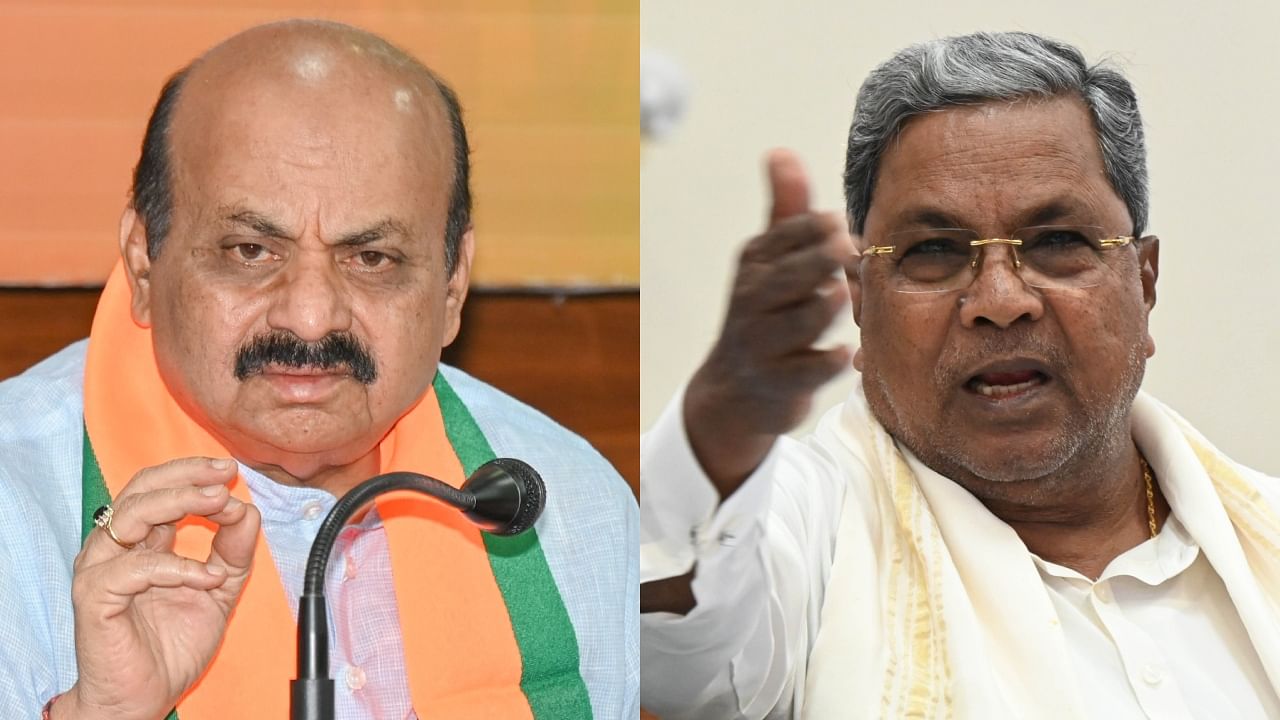 <div class="paragraphs"><p>Senior BJP lawmaker Basavaraj Bommai (L) and Karnataka Chief Minister Siddaramaiah (R).</p></div>