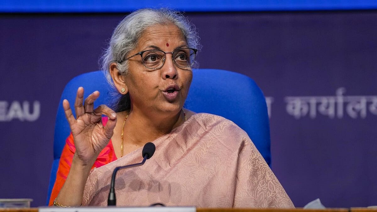 <div class="paragraphs"><p>Union Finance Minister Nirmala Sitharaman addresses the post-Budget press conference, in New Delhi.&nbsp;</p></div>