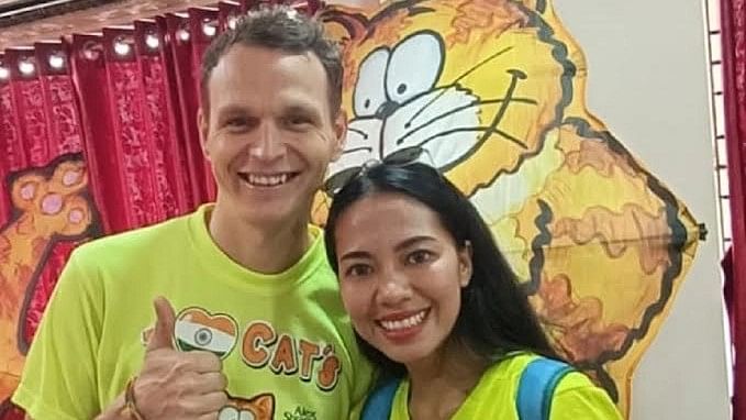 <div class="paragraphs"><p>Alex Shramko from Ukraine and Nee from Thailand bonded while flying kites and are in a relationship.</p></div>
