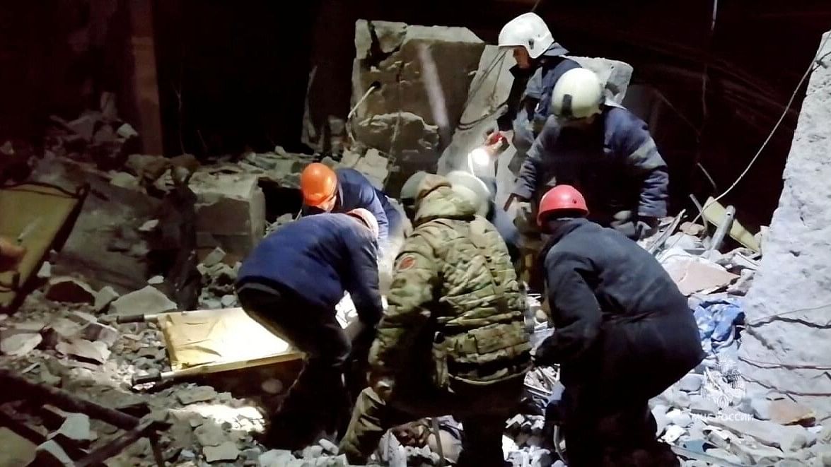<div class="paragraphs"><p>Emergency responders retrieve bodies from the rubble of a devastated building following a Ukrainian attack on the city of Lysychansk.</p></div>