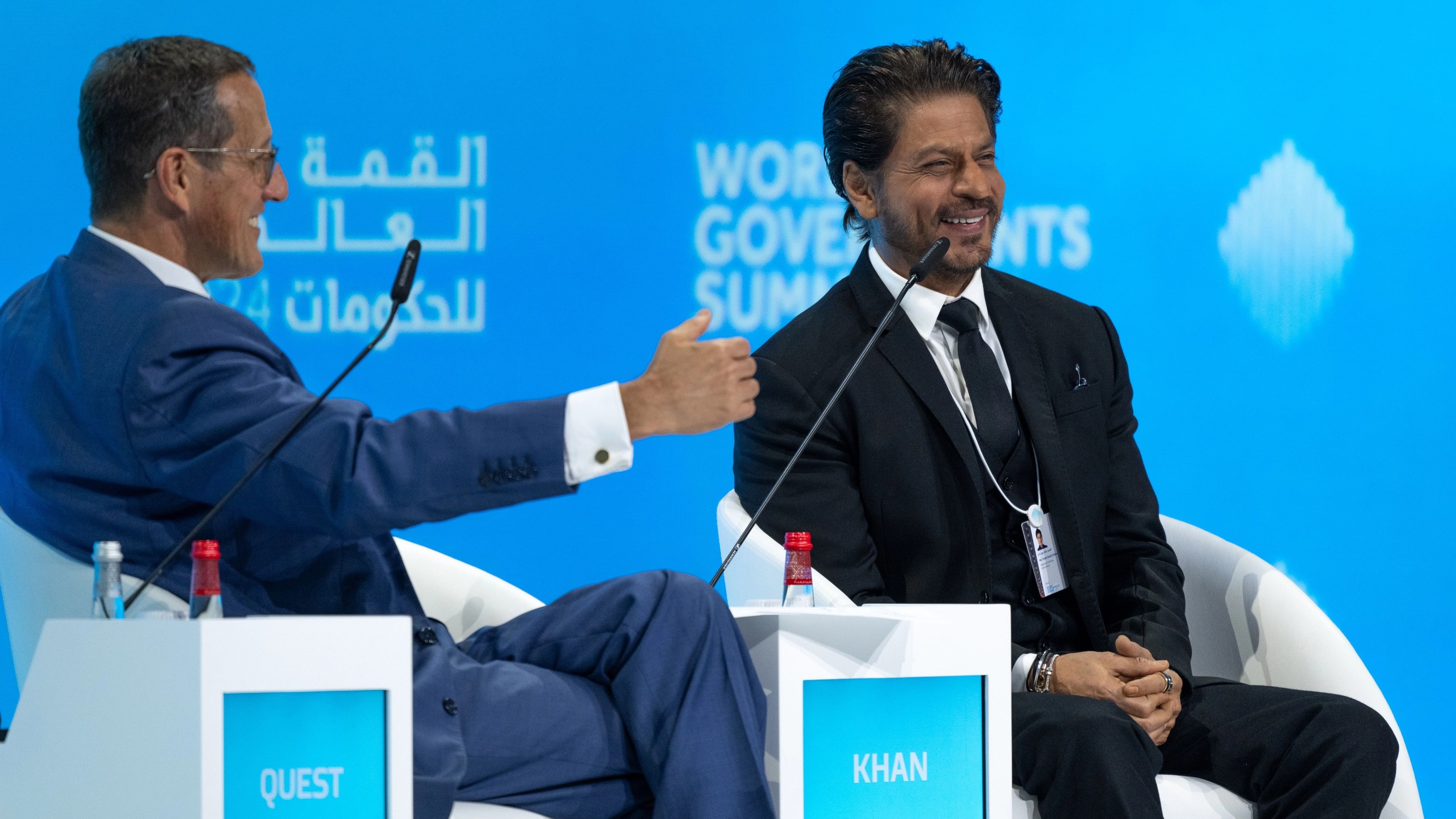 <div class="paragraphs"><p>Bollywood superstar Shah Rukh Khan at the&nbsp;World Government Summit.&nbsp;</p></div>