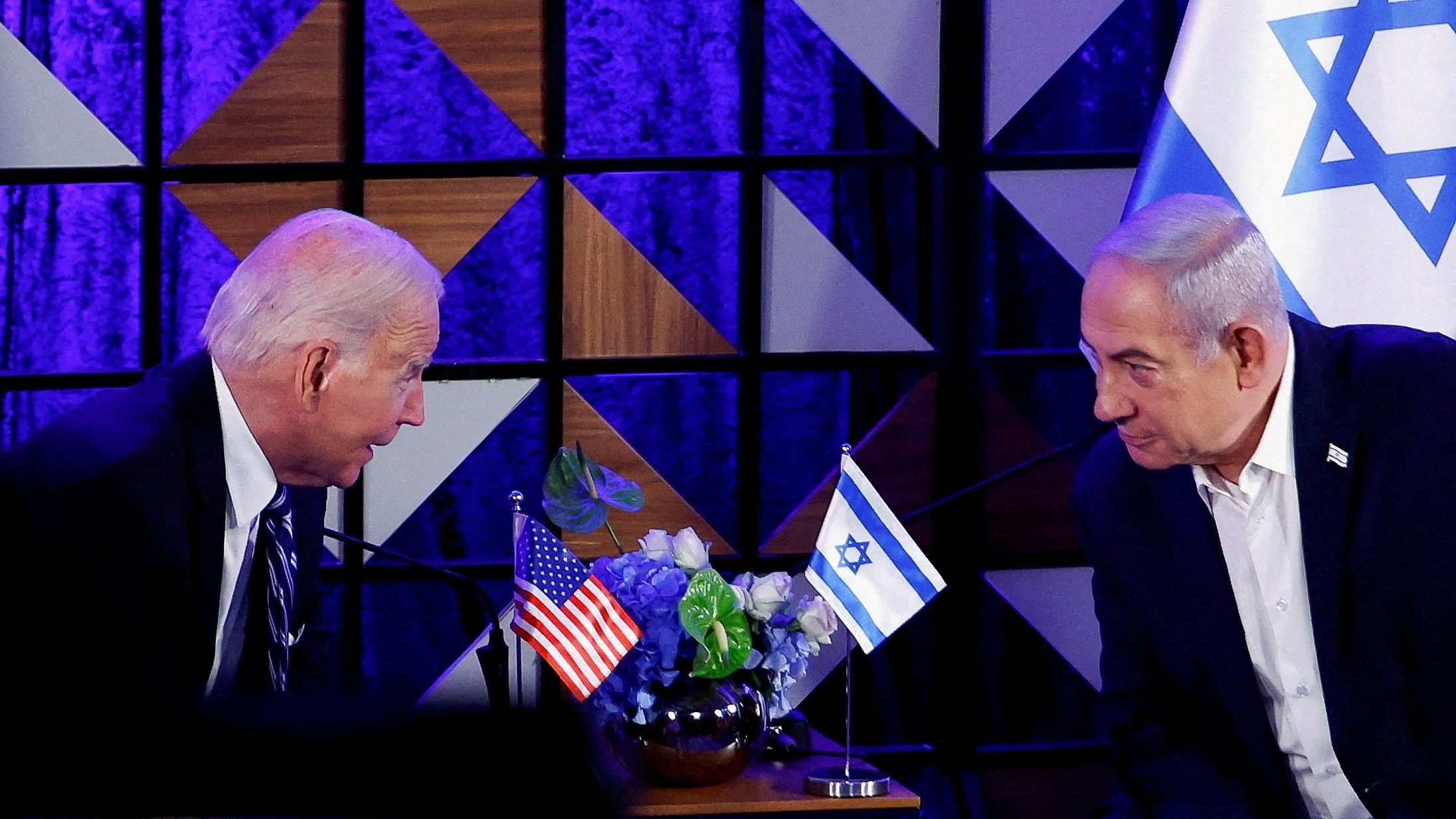 <div class="paragraphs"><p>US President Joe Biden  with Israeli Prime Minister Benjamin Netanyahu</p></div>