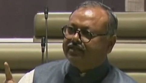 <div class="paragraphs"><p>BJP chief whip Biranchi Narayan in the Assembly on Monday.&nbsp;</p></div>