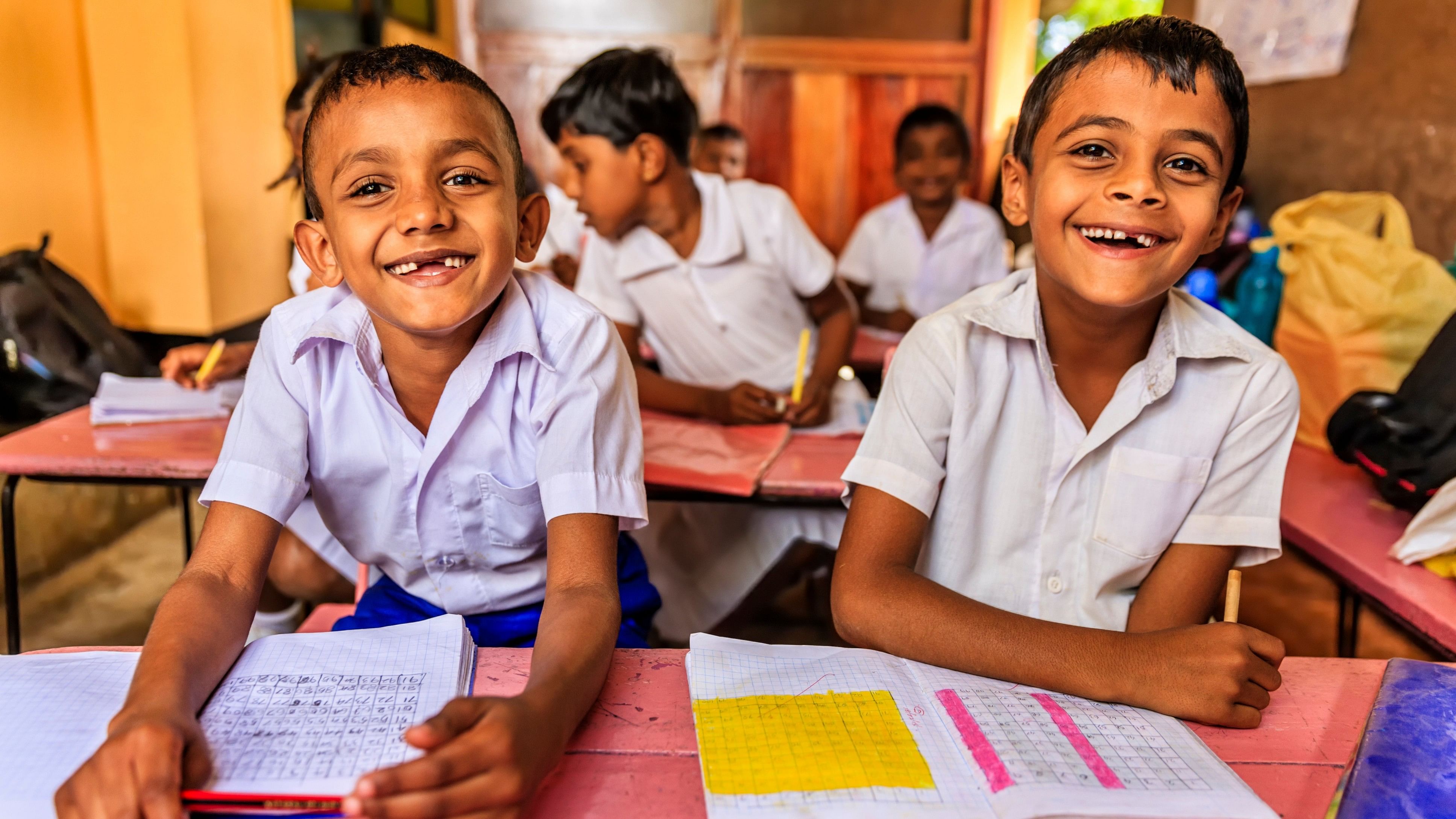 Students in a classroom