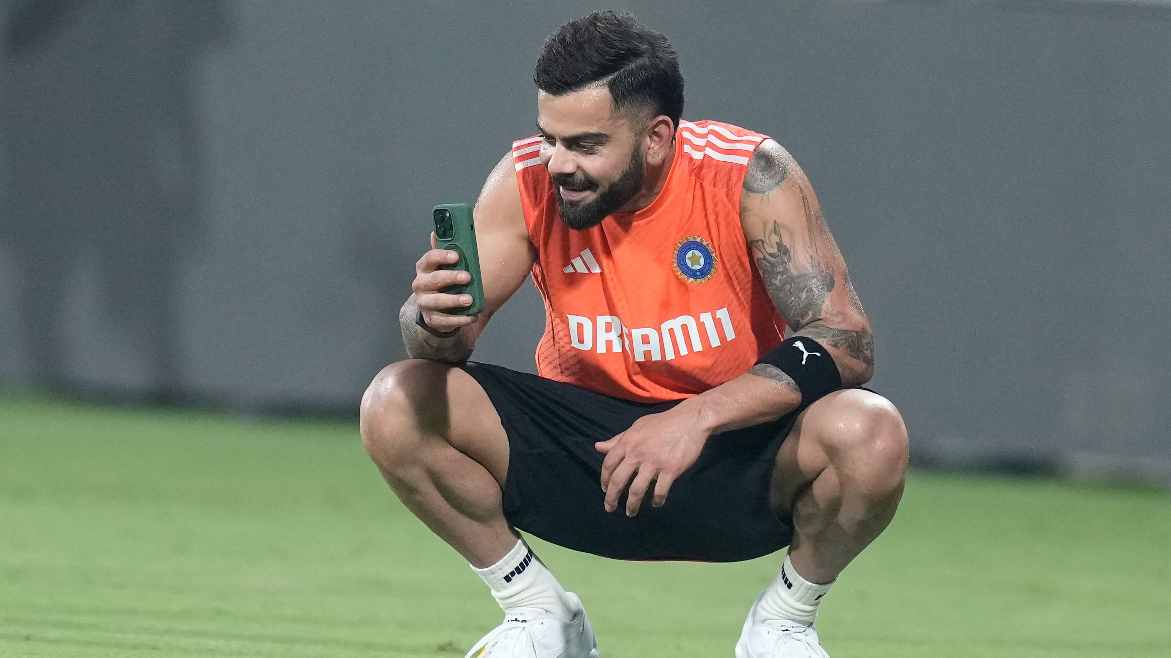 <div class="paragraphs"><p>A file photo of Virat Kohli&nbsp;during a practice session in Chennai.</p></div>