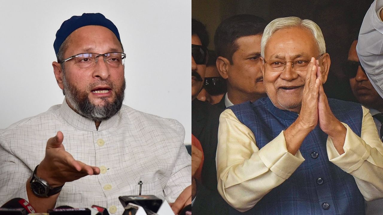 <div class="paragraphs"><p>AIMIM chief Asaduddin Owaisi (L) and Bihar CM Nitish Kumar (R).</p></div>