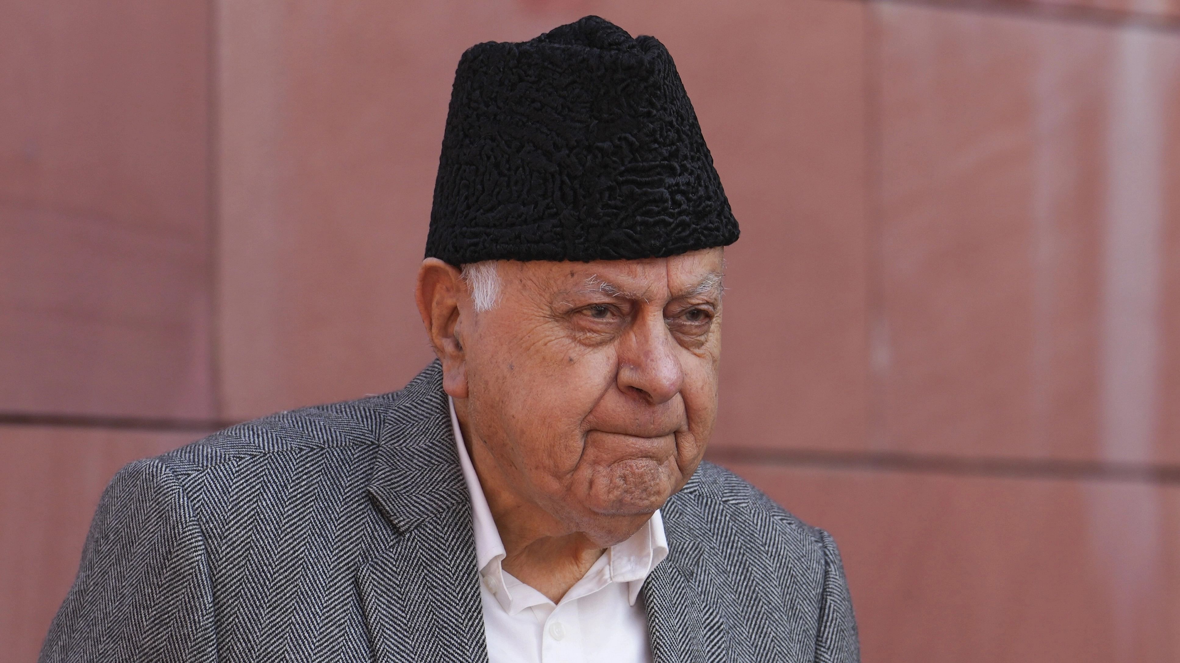 <div class="paragraphs"><p>Jammu and Kashmir National Conference MP Farooq Abdullah </p></div>