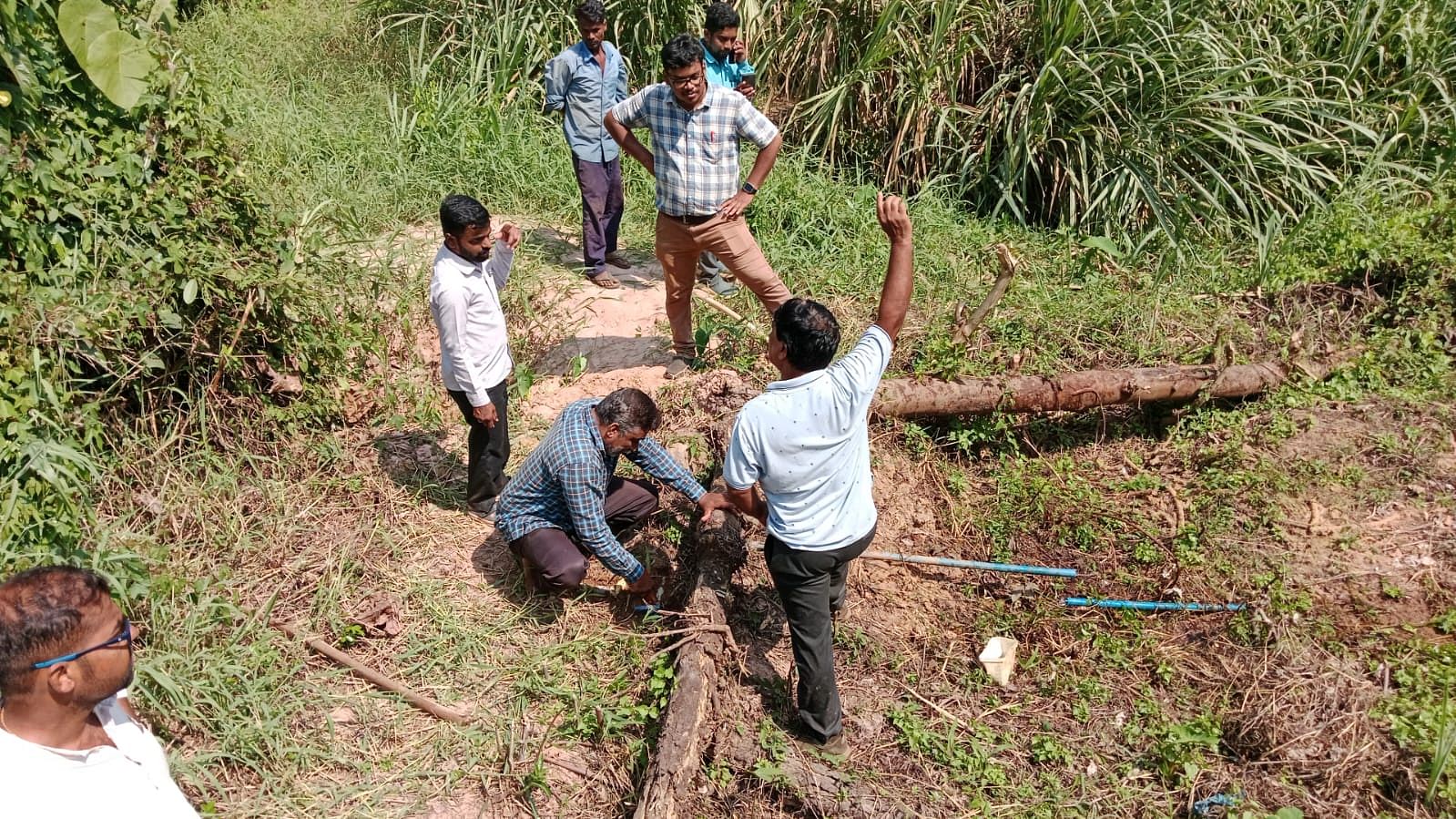 <div class="paragraphs"><p>MCC officials disconnect illegal drinking water connections in enroute villages from Thumbe vented dam to Mangaluru city. </p><p><br></p></div>