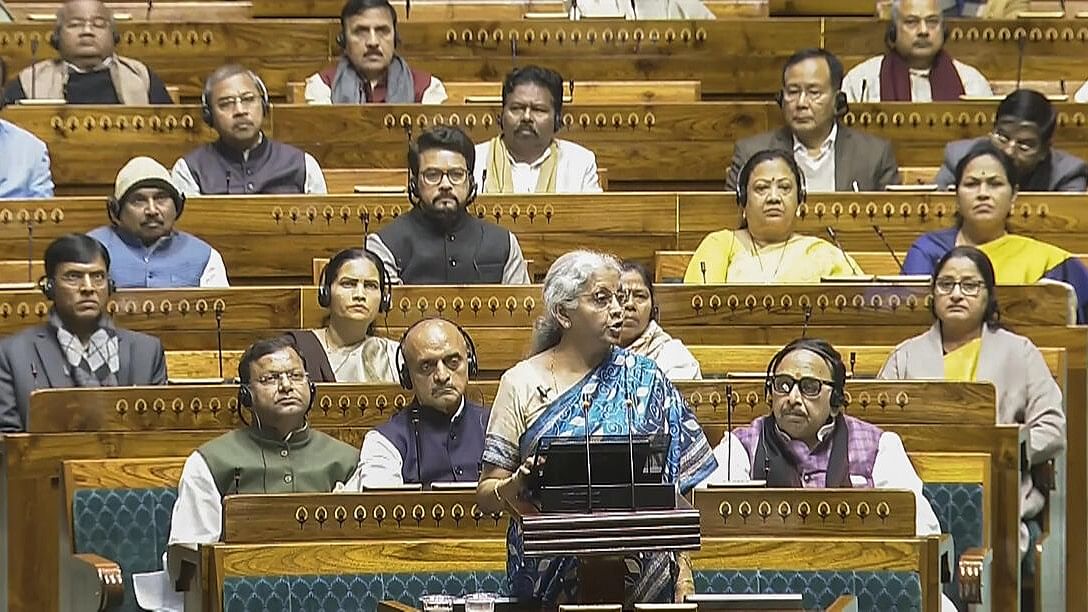 <div class="paragraphs"><p> Union Finance Minister Nirmala Sitharaman presents the Interim Budget 2024 in the Lok Sabha.</p></div>