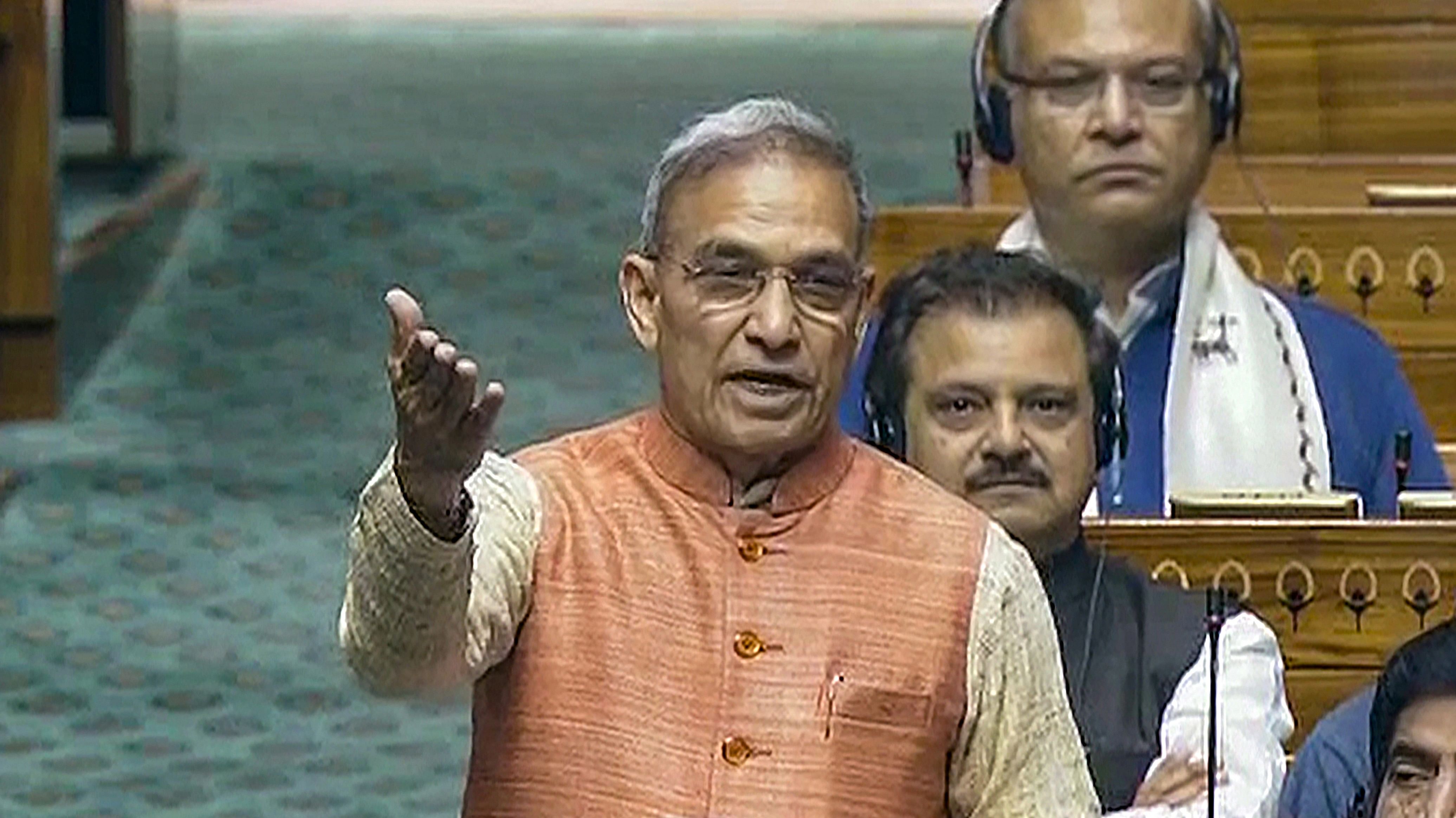 <div class="paragraphs"><p> BJP MP Satya Pal Singh speaks in the Lok Sabha during the Budget session of Parliament, in New Delhi, Saturday, Feb. 10, 2024. </p></div>