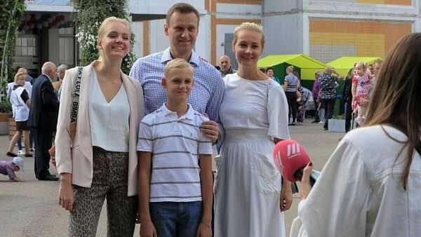 <div class="paragraphs"><p>The late&nbsp;Russian opposition leader Alexei Navalny seen here with his wife Yulia, daughter Daria and son Zakhar outside a polling station during the Moscow city parliament election in Moscow, Russia September 8, 2019.</p></div>