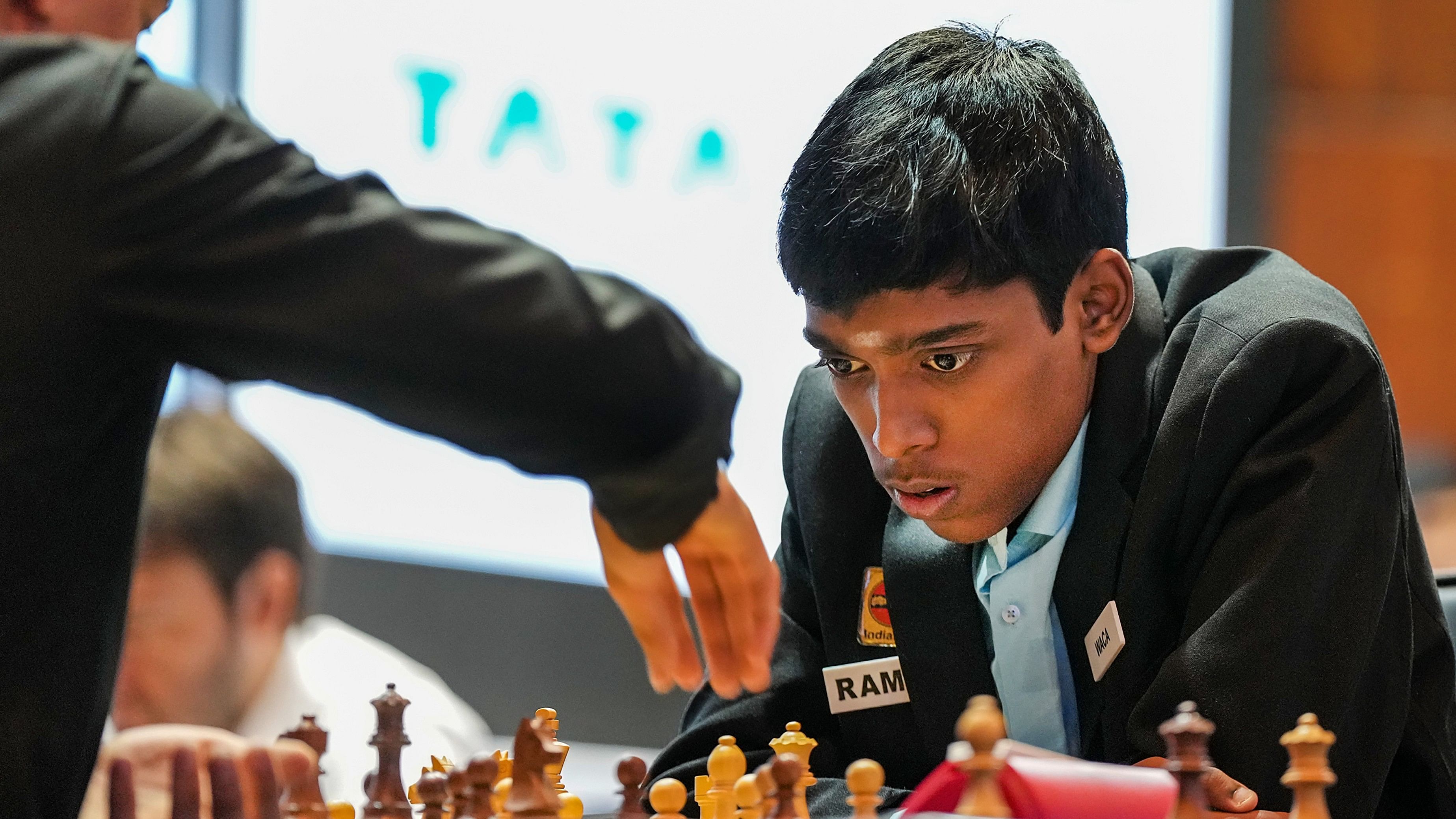 <div class="paragraphs"><p>A photo of Indian Chess Grandmaster R Praggnanandhaa during a game.</p></div>