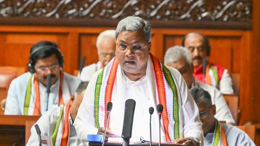 <div class="paragraphs"><p>CM Siddaramaiah presenting Budget 2024-25 at Vidhana Soudha.</p></div>