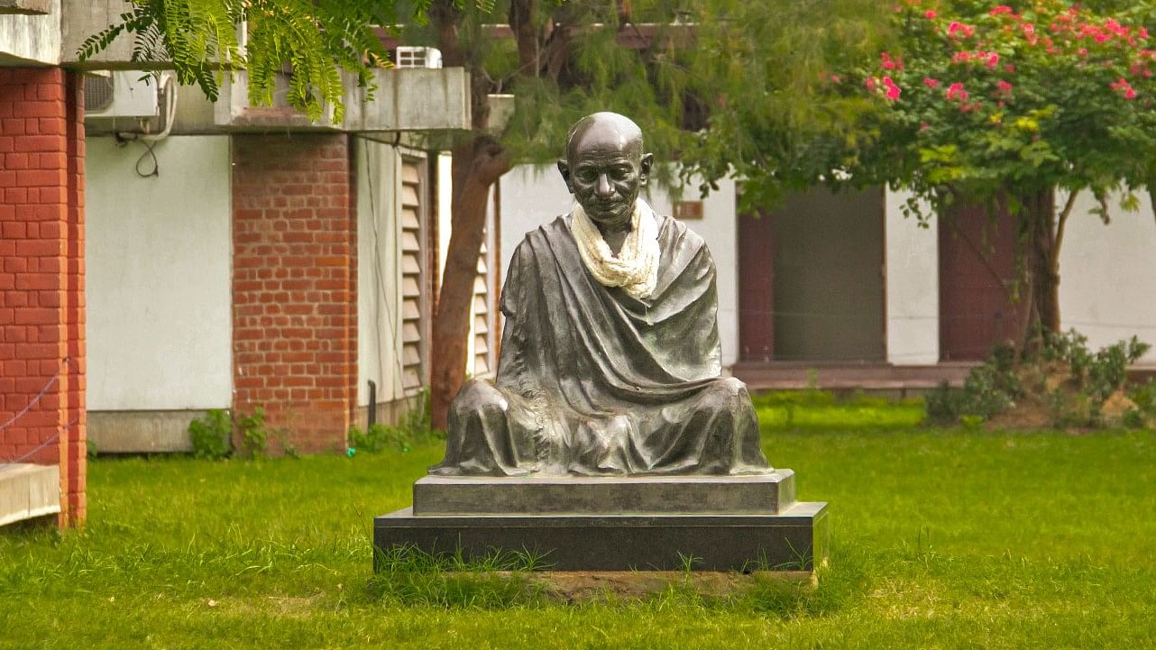 <div class="paragraphs"><p>The Mahatma Gandhi statue at&nbsp;Sabarmati Ashram.</p></div>