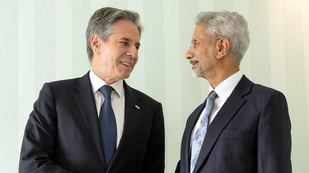<div class="paragraphs"><p>Union External Affairs Minister S Jaishankar during a meeting with the US Secretary of State Antony Blinken on the sidelines of the Munich Security Conference (MSC) 2024. </p></div>